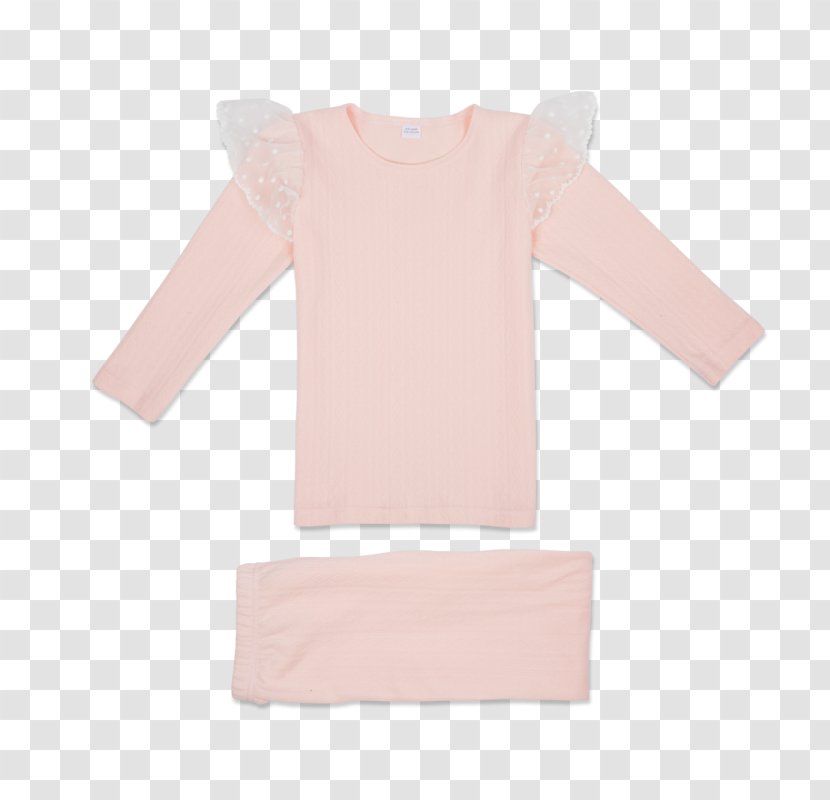 Sleeve Shoulder Child Pink M Blouse - Age - Cotton Pajamas Transparent PNG