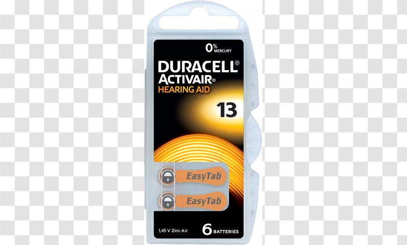 Zinc–air Battery Duracell Electric Hearing Aid Rechargeable - Technology - Camelion Transparent PNG