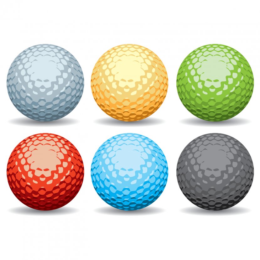 Golf Balls Clubs Paint - Color Transparent PNG
