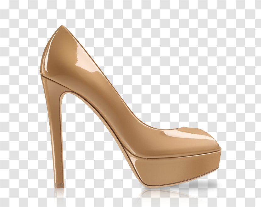 Court Shoe Patent Leather High-heeled Beige - Strap - Christian Dior SE Transparent PNG
