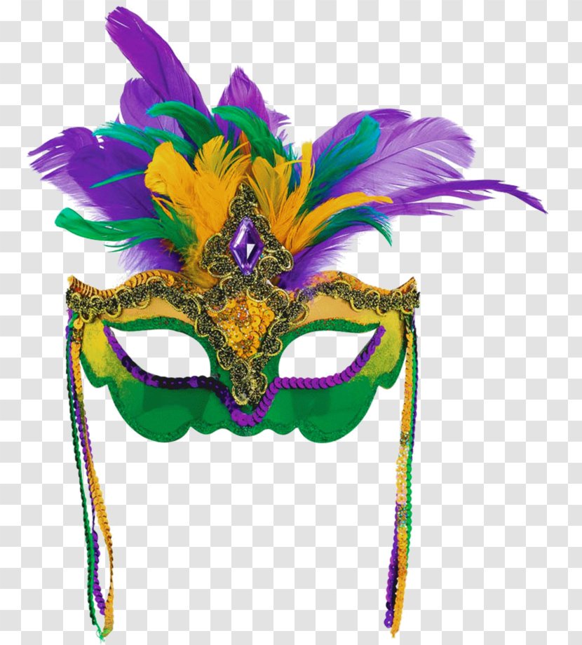 Mask Mardi Gras Masquerade Ball Party Sequin - Necklace Transparent PNG