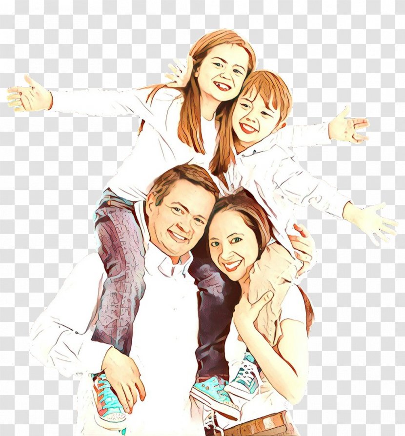 Cartoon Fun Friendship Happy Drawing - Finger Gesture Transparent PNG