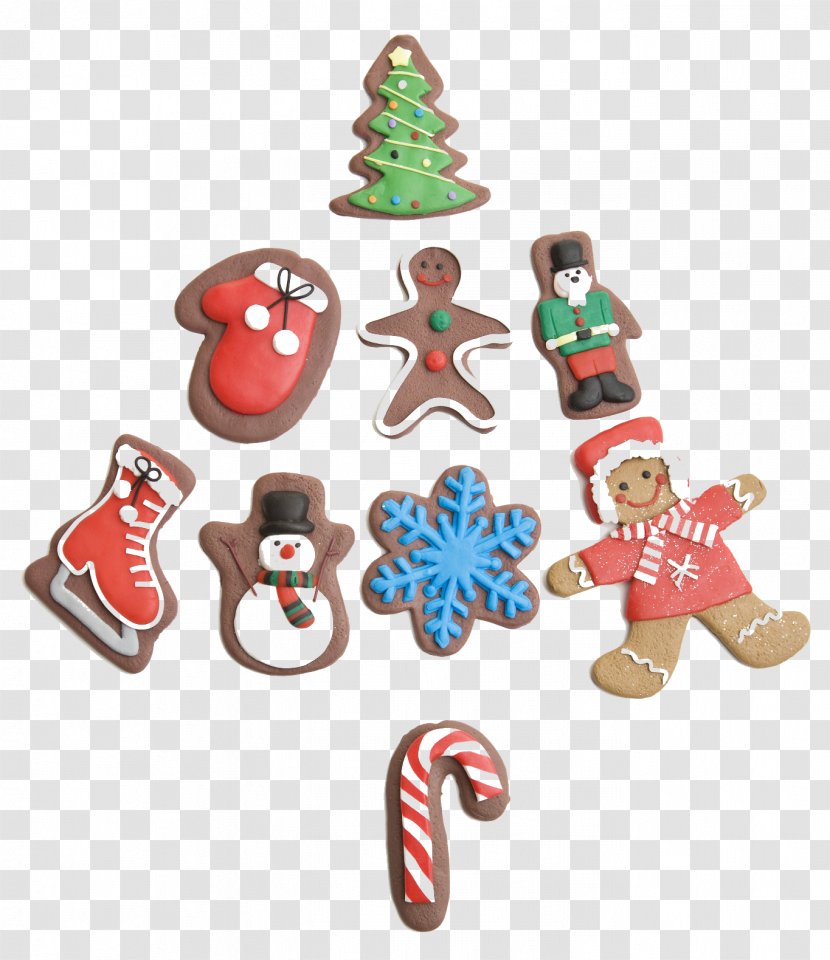 Santa Claus Christmas Ornament Cookie - Gift - Cartoon Cookies Transparent PNG