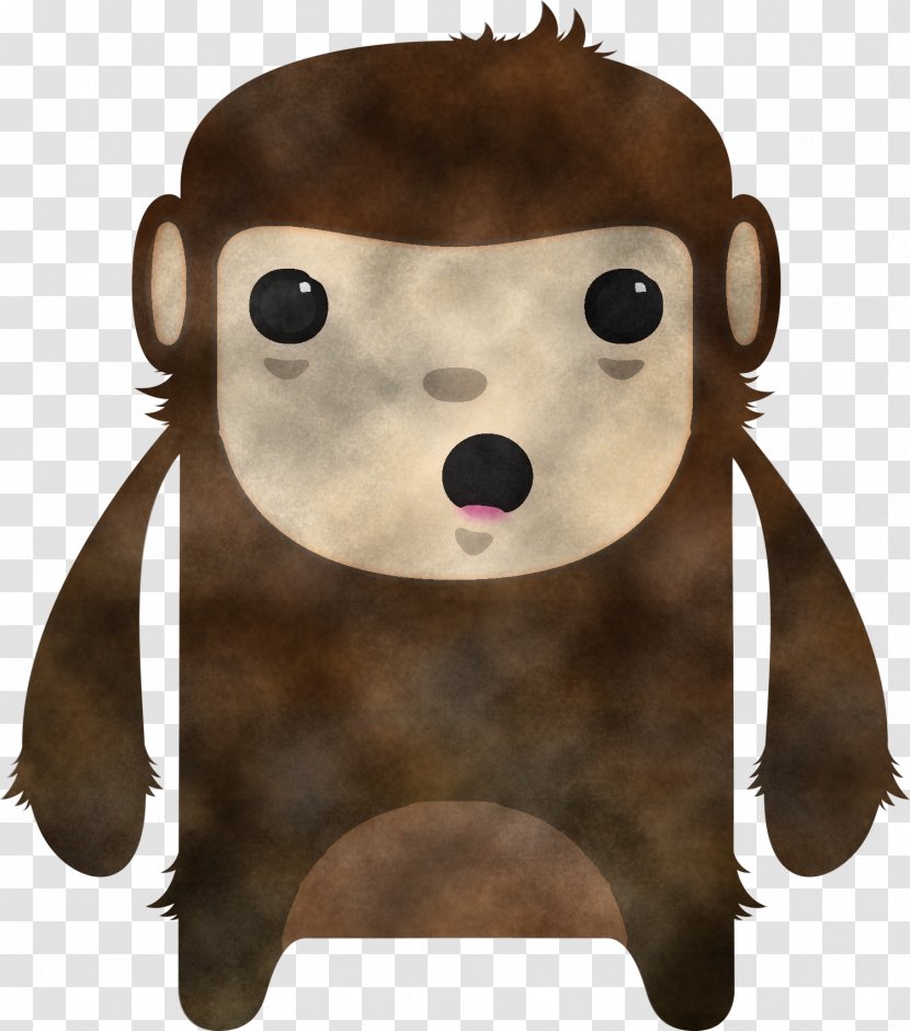 Cartoon Brown Stuffed Toy Snout - Fur Transparent PNG