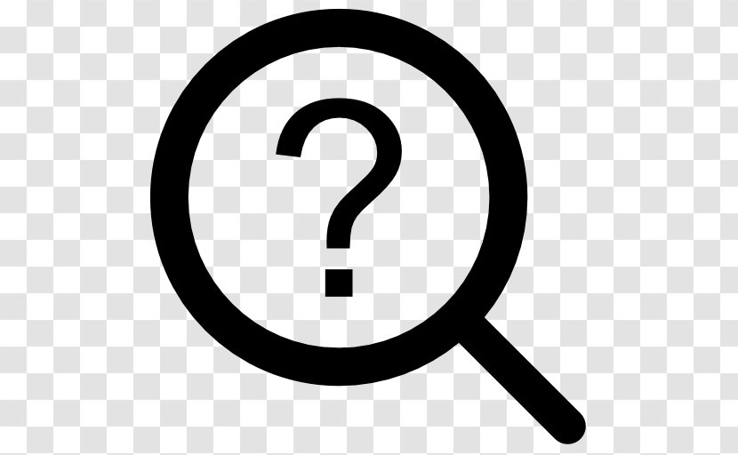 Magnifying Glass Question Mark - Area - Color Transparent PNG