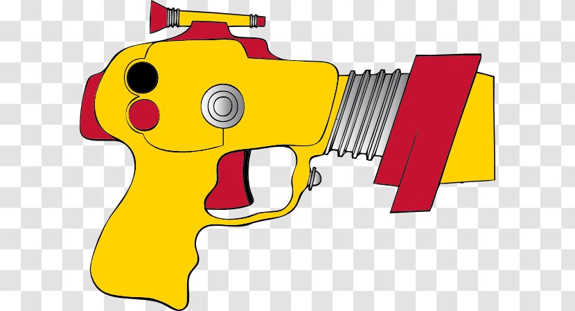 Laser Tag Raygun Firearm Clip Art - Cartoon Revolver Cliparts Transparent PNG
