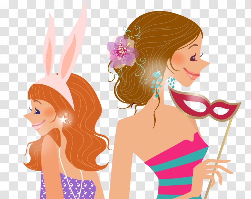 Drawing Royalty-free Illustration - Frame - Beauty Costume Party Transparent PNG