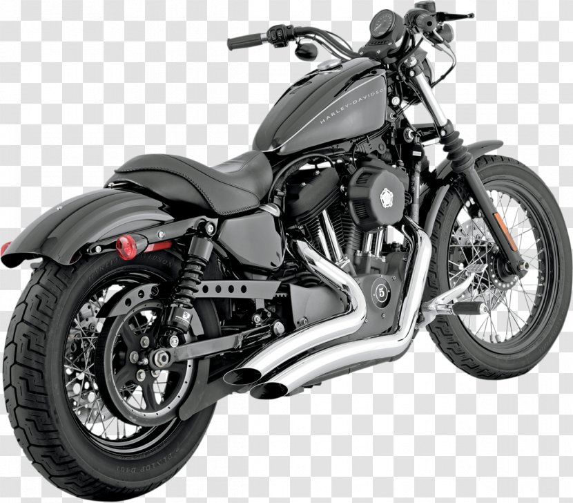 Exhaust System Harley-Davidson Sportster Motorcycle Muffler - Custom Transparent PNG