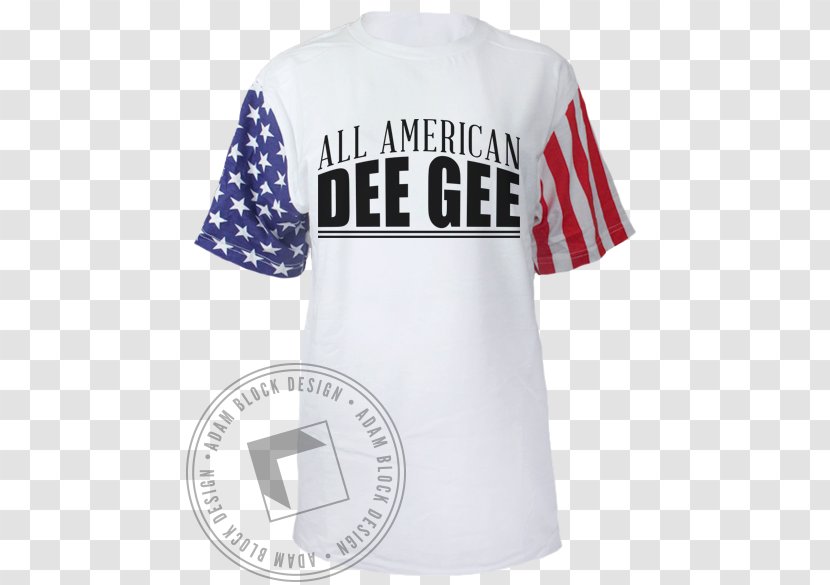 T-shirt Logo Sleeve Outerwear - American Flag Tshirt Transparent PNG