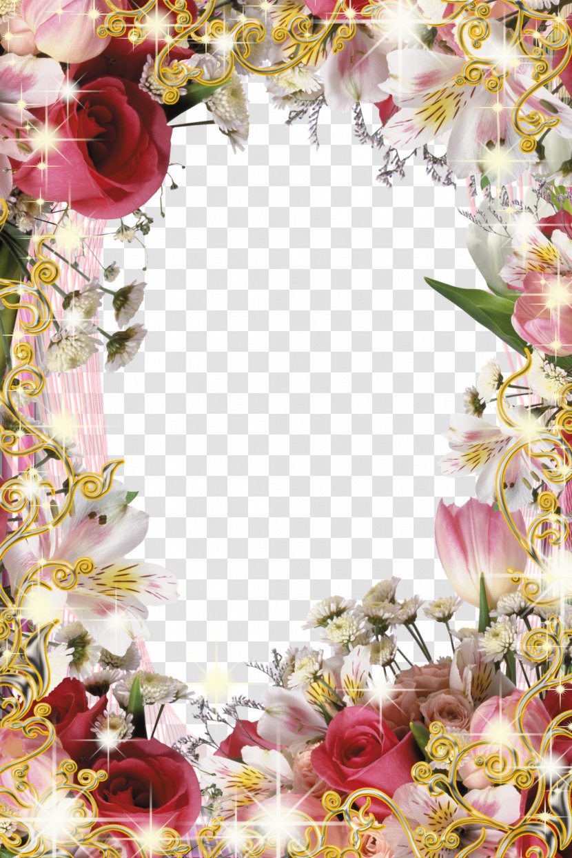 Flower Cuadro Download - Bouquet - Photo Frame Transparent PNG