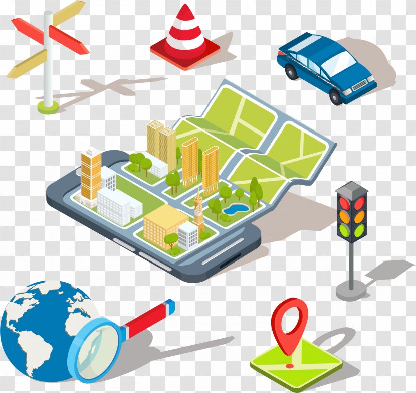 Mobile App Global Positioning System Illustration - Play - Maps Transparent PNG
