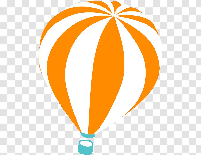 Hot Air Balloon Free Content Clip Art - Orange Transparent PNG