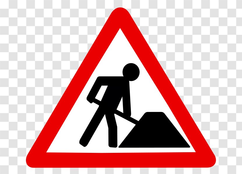 Roadworks Traffic Sign Transport - Signage - Hinder Transparent PNG