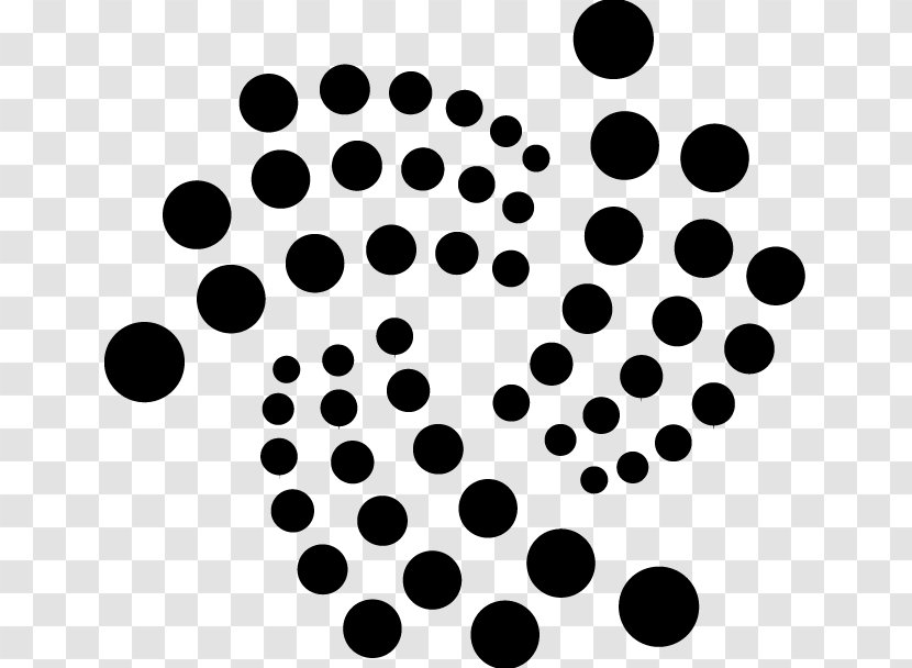 IOTA Cryptocurrency Blockchain Internet Of Things Stellar - Monochrome Photography - Symmetry Transparent PNG