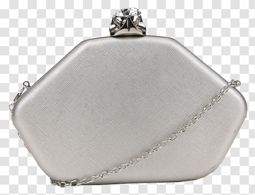 Handbag Coin Purse Messenger Bags Silver - Bag - Hexagon Transparent PNG