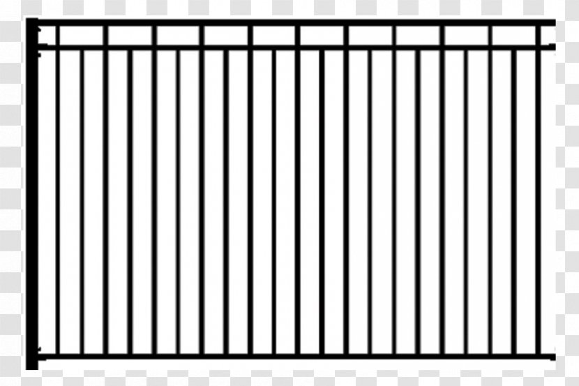 Fence Guard Rail Wrought Iron Handrail Gate - Black And White Transparent PNG