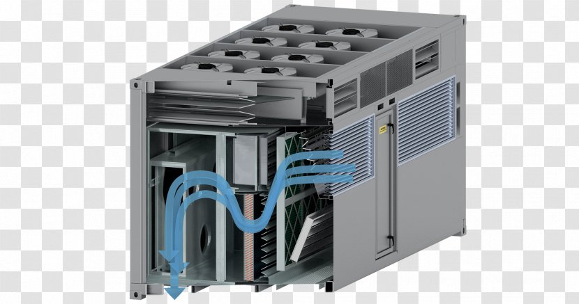 Evaporative Cooler Data Center Air Conditioning Refrigeration Handler - System Transparent PNG