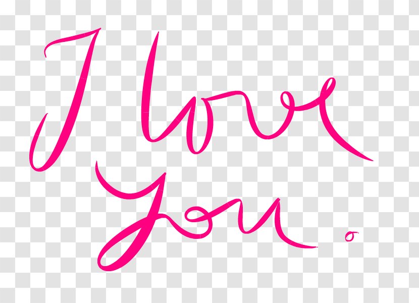 Love Clip Art - Magenta - I You Transparent PNG