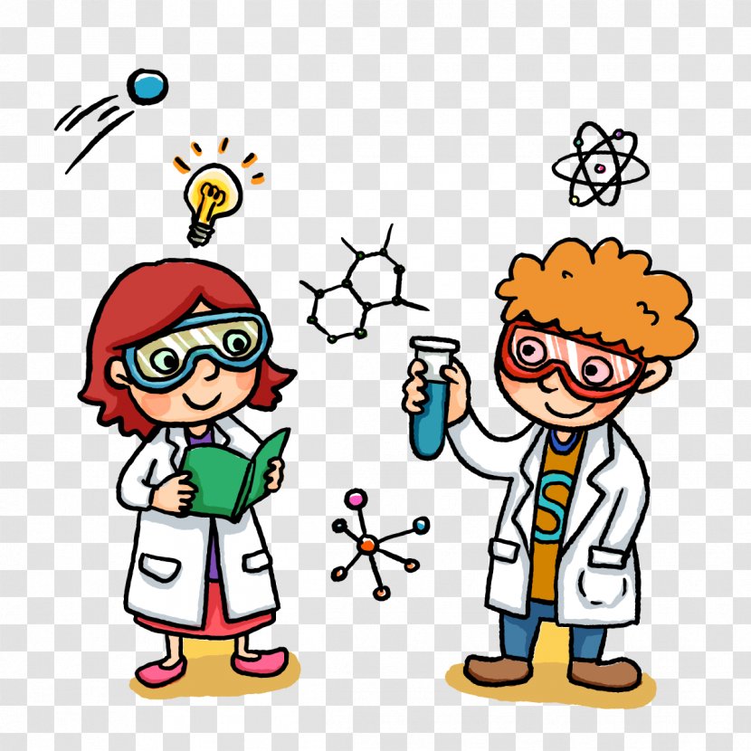 Scientist Painting - Male - Vector Little Transparent PNG