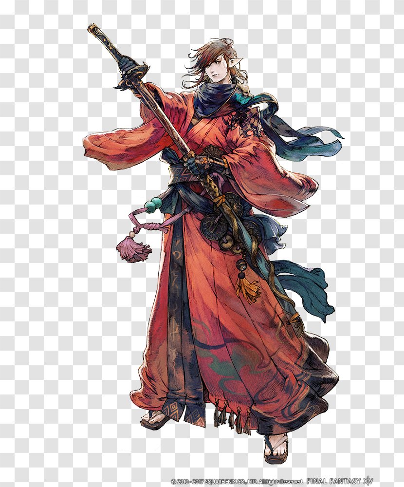 Final Fantasy XIV: Stormblood Samurai Warrior Art - Fictional Character - Lion Transparent PNG