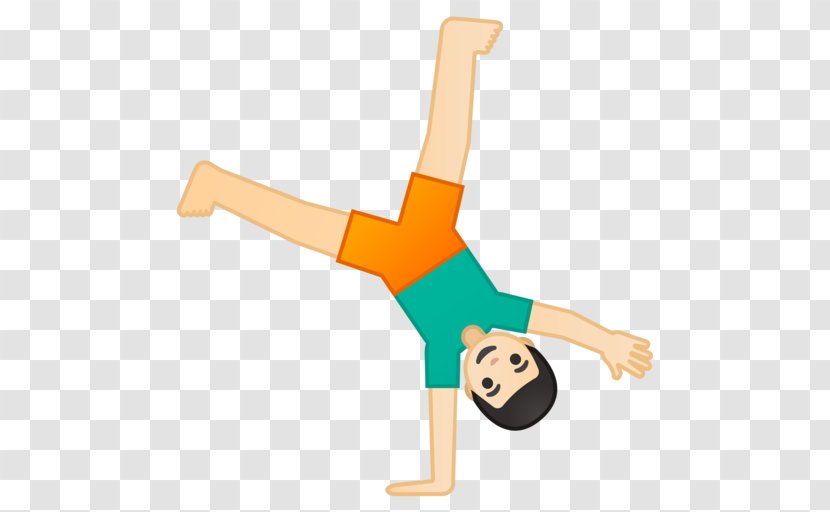 Cartwheel Emojipedia Gymnastics Handstand - Man - Emoji Transparent PNG