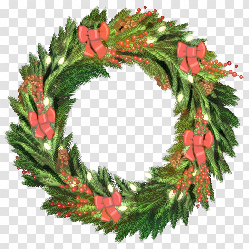 Wreath Christmas Day Clip Art Garland - Branch Transparent PNG