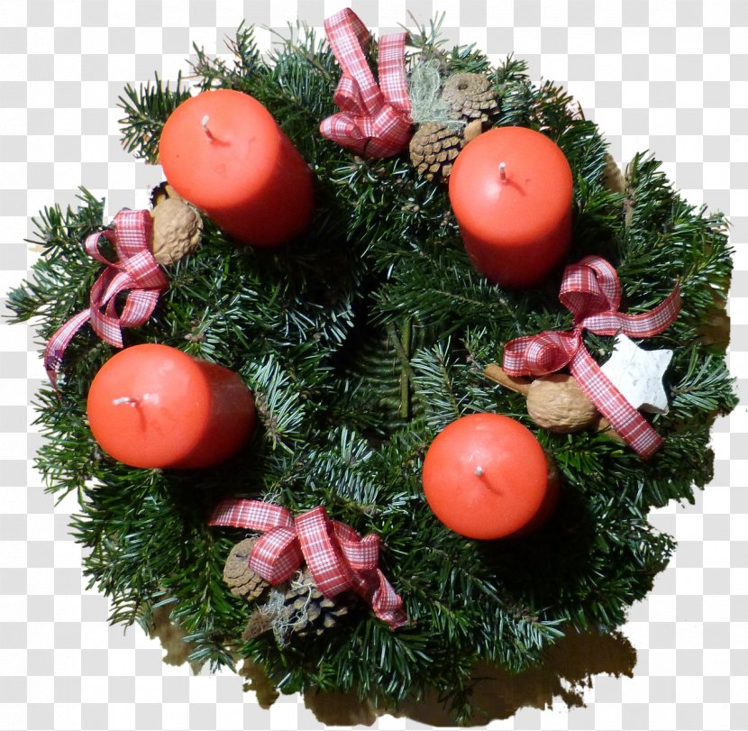 Advent Wreath Christmas Decoration Candle - Corona Transparent PNG