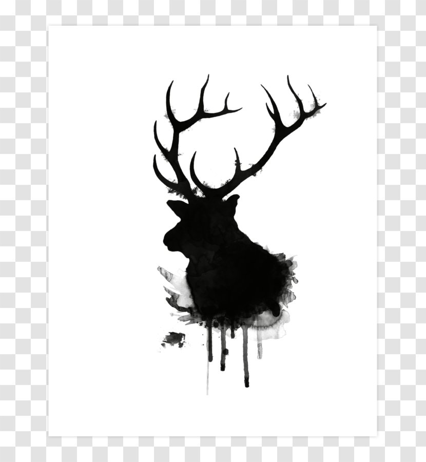 Elk Deer Antler Big-game Hunting - Canvas Print Transparent PNG
