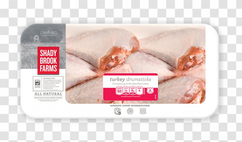 Animal Fat Shady Brook Farm Turkey Meat Drumstick Tree - Delicious Smoked Sausage Transparent PNG
