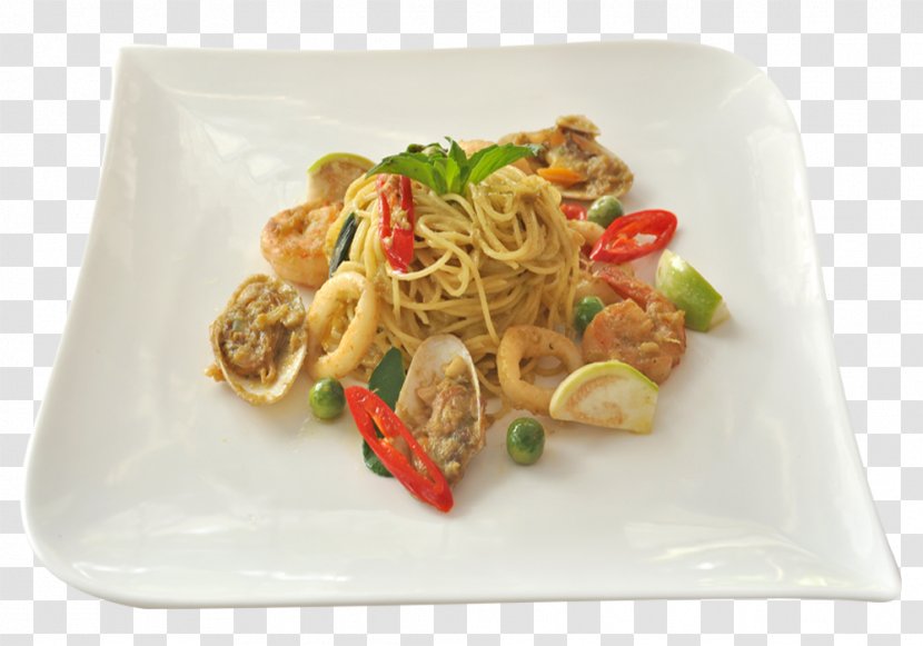 Spaghetti Pasta Green Curry Vegetarian Cuisine Lasagne - Seafood - Lasagna Noodles Transparent PNG