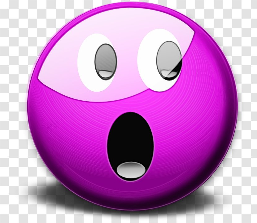 Emoticon - Magenta - Bowling Ball Button Transparent PNG