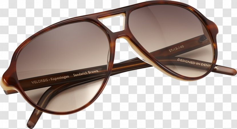 Sunglasses Brown Goggles - Glasses Transparent PNG