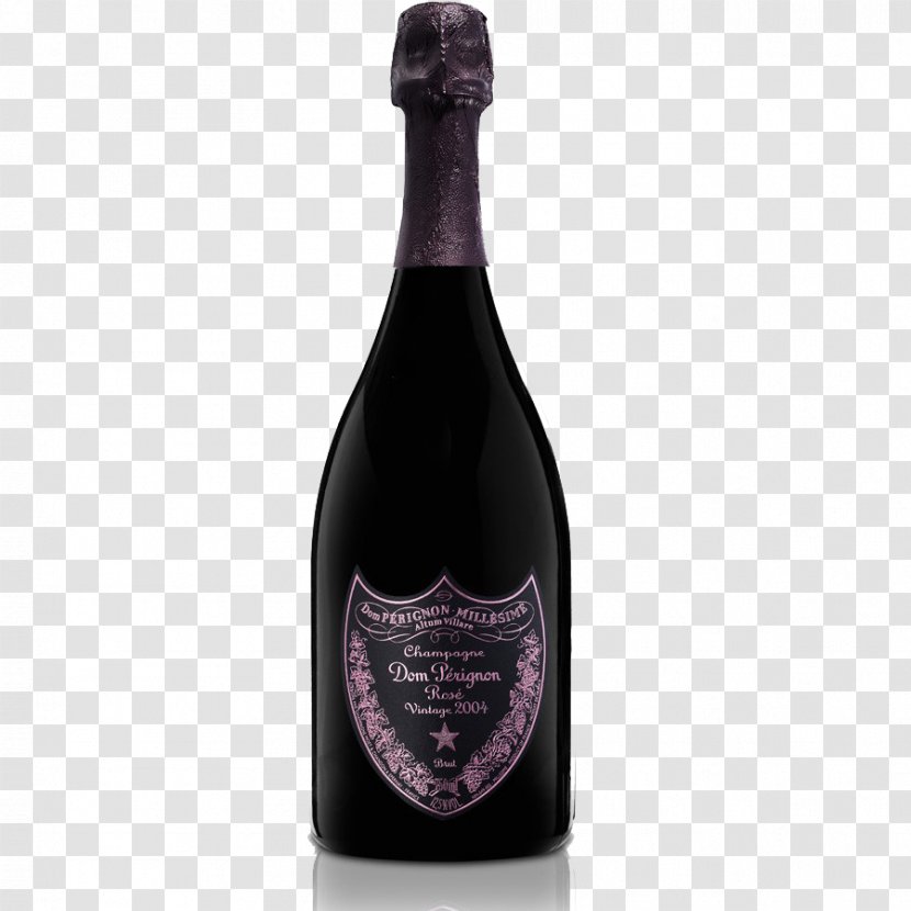 Champagne Rosé Moët & Chandon Sparkling Wine - Glass Bottle Transparent PNG