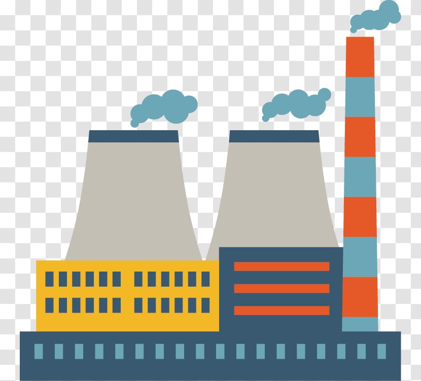 Thermal Power Station Electricity Generation Fossil Fuel - Chemical Plant - Vector Creative Icon Design Transparent PNG