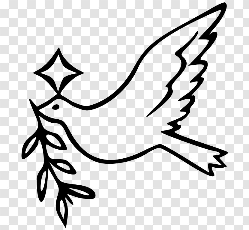 Columbidae Doves As Symbols Drawing Peace Clip Art - Hand - Z Vector Transparent PNG