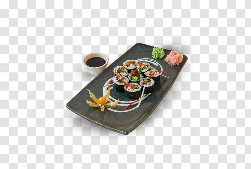 Japanese Cuisine Asian Plate Sushi Teppanyaki - Dishware Transparent PNG