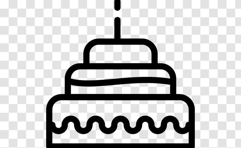 Birthday Cake Cupcake - Black And White Transparent PNG