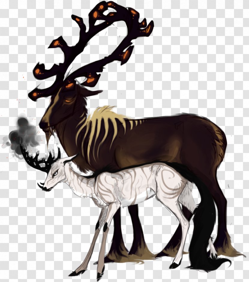 Reindeer Horse Antelope - Mammal Transparent PNG