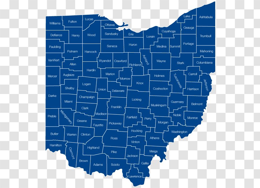 Ohio Blank Map Plat - Royaltyfree Transparent PNG