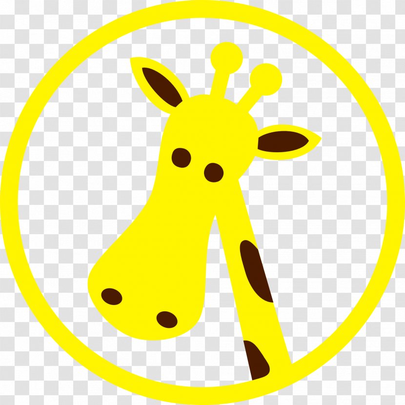 Giraffe Clip Art - Yellow Transparent PNG
