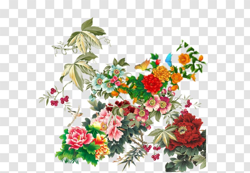 Download Flower Wallpaper - Floral Design - Peony Flowers Transparent PNG