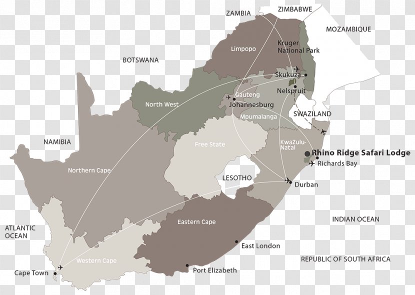 South Africa Mapa Polityczna Vector Map World Transparent PNG