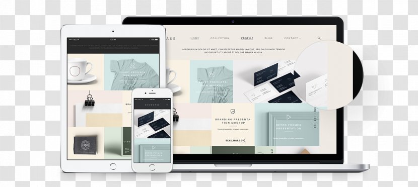 Responsive Web Design Development Mockup Transparent PNG