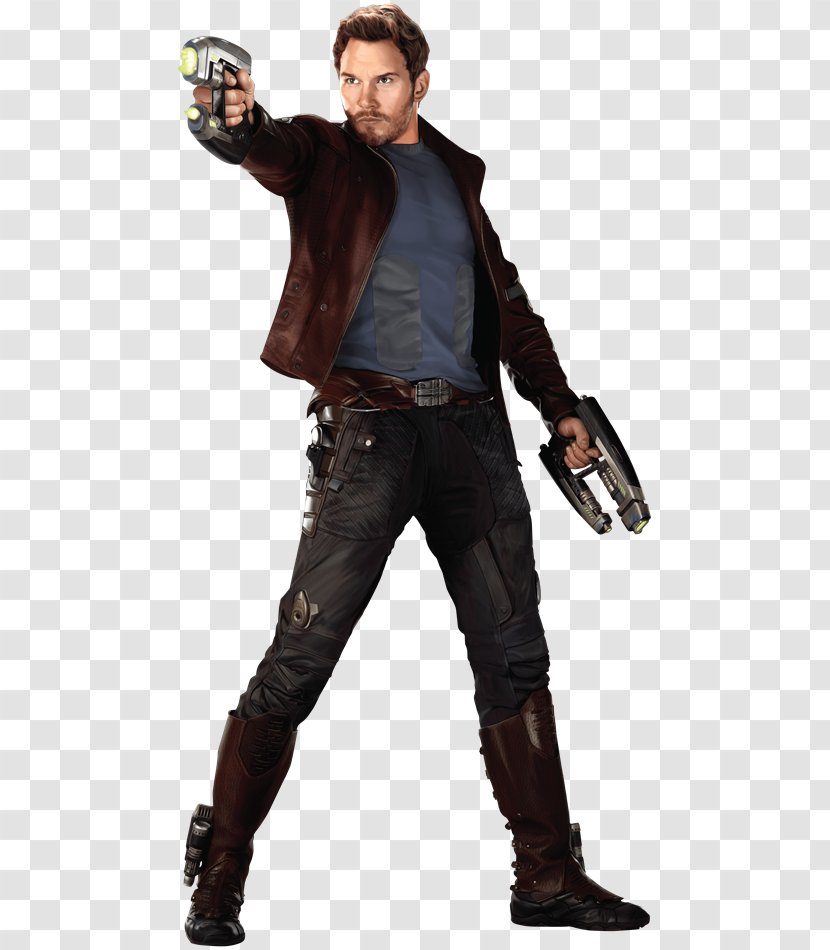 Star-Lord Gamora Drax The Destroyer Rocket Raccoon Costume - Guardians Of Galaxy - Chris Evans Transparent PNG
