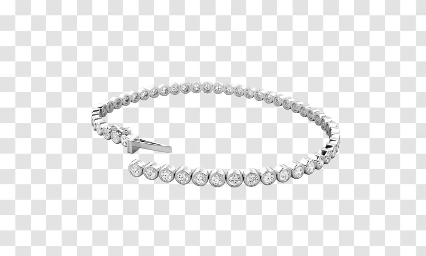 Pearl Bracelet Diamond Cut Jewellery - Silver Transparent PNG