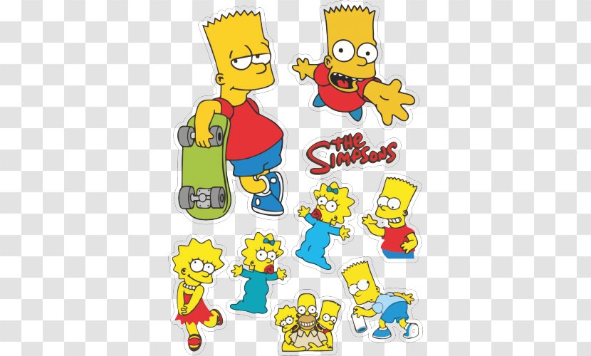 Sticker Bart Simpson Homer Marge Clip Art - Simpsons Transparent PNG