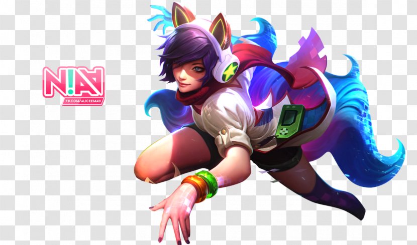 League Of Legends Ahri Arcade Game Drawing Riot Games - Fictional Character - Mobile Transparent PNG