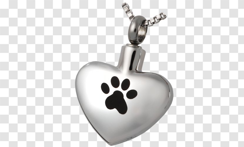 Locket Angel PawPrint Cat Jewellery Pet - Pawprint - Paw Heart Transparent PNG