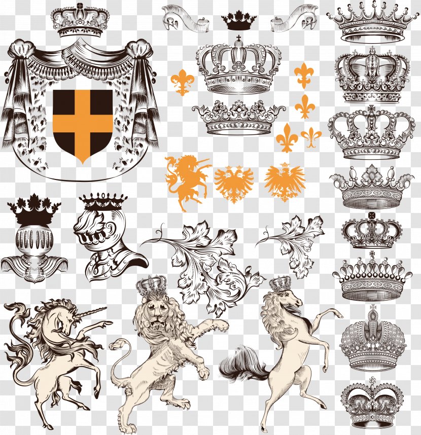 Heraldry Stock Photography Illustration - Classical Medieval Element Vector Material Transparent PNG