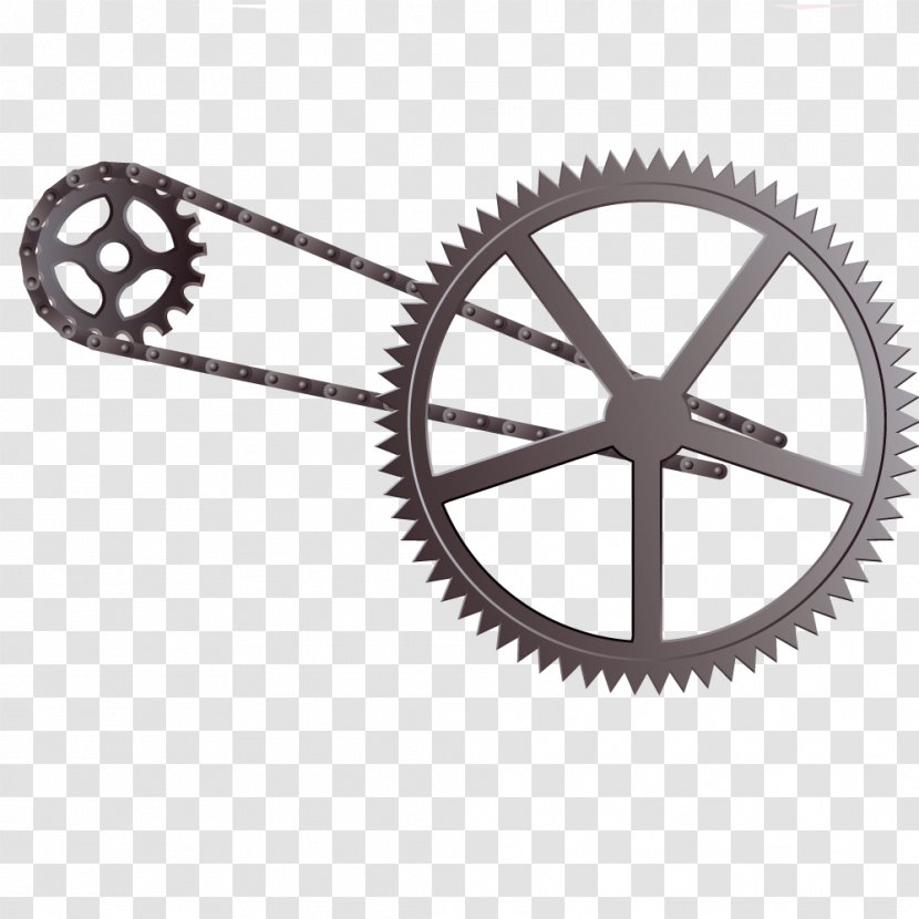 Bicycle Wheels Fixed-gear Spoke - Wheel - Vector Industrial Gear Tools Transparent PNG